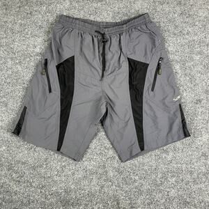 Santic Active Shorts Mens  S Gray Black Zip Pocket Performance Lightweight